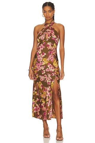 ASTR the Label Marissa Dress in Olive & Pink Floral from Revolve.com | Revolve Clothing (Global)