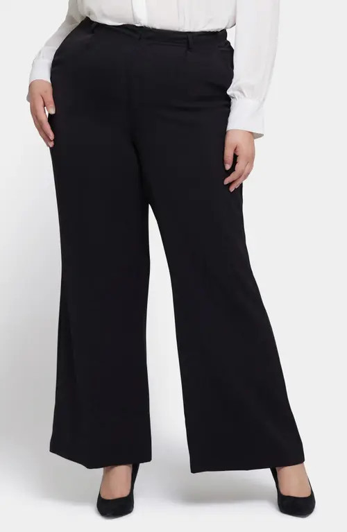 NYDJ Wide Leg Pants in Black at Nordstrom, Size 16W | Nordstrom