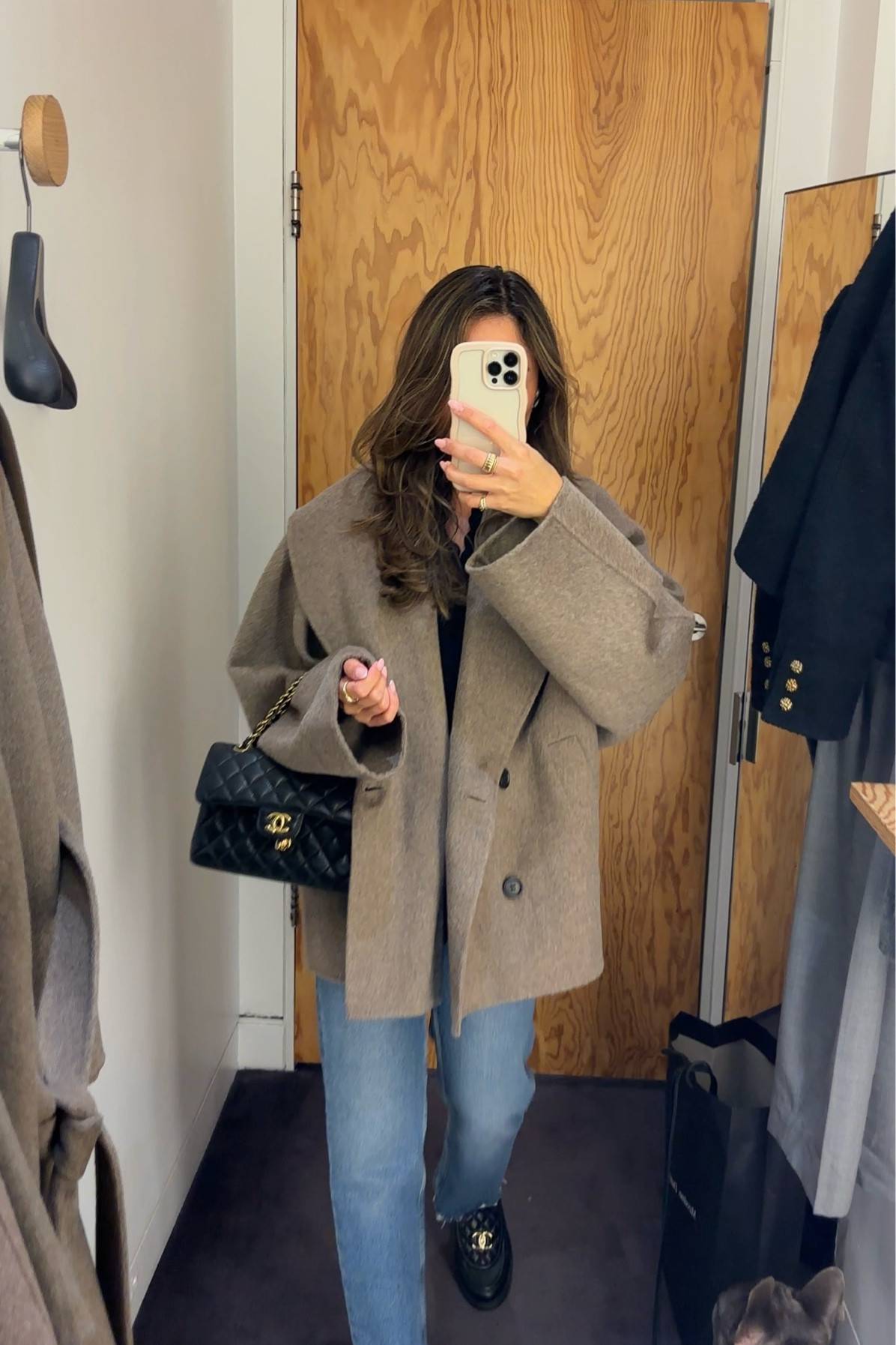 Slouchy coats! #neutralwintercoat #wintercoat #slouchycoat #shortcoat