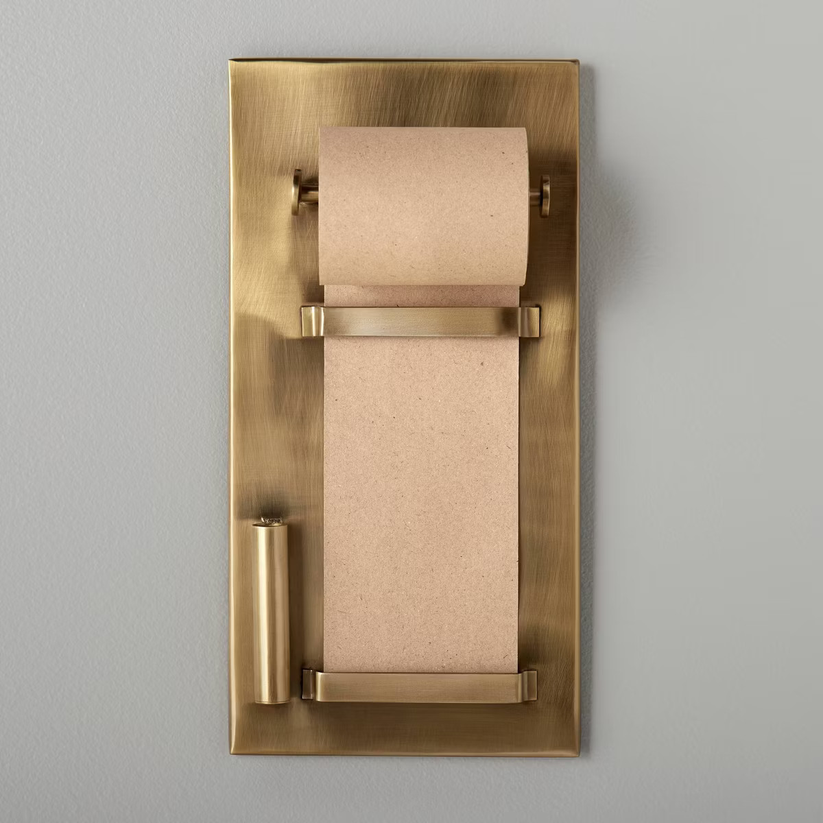 Brushed Metal Paper Roll Holder Brass Finish - Hearth & Hand™ with Magnolia | Target