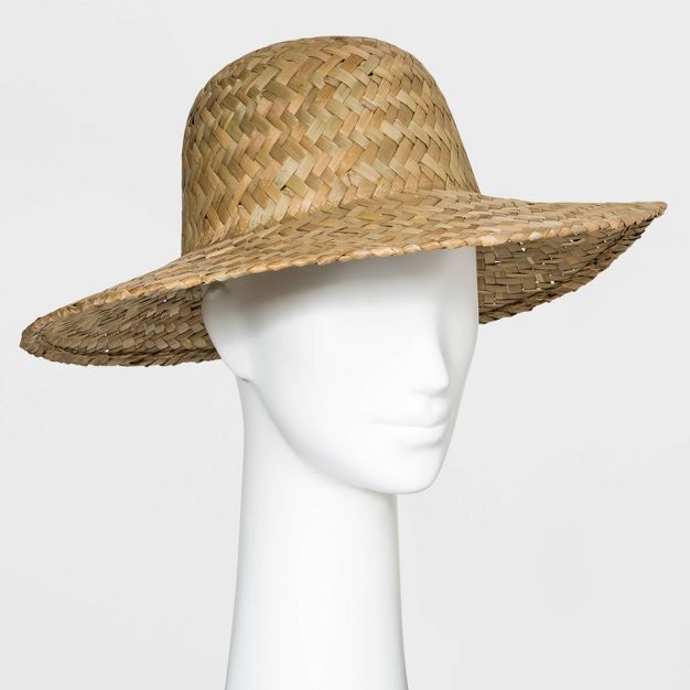 Women's Straw Down Brim Hat - Universal Thread™ Natural | Target