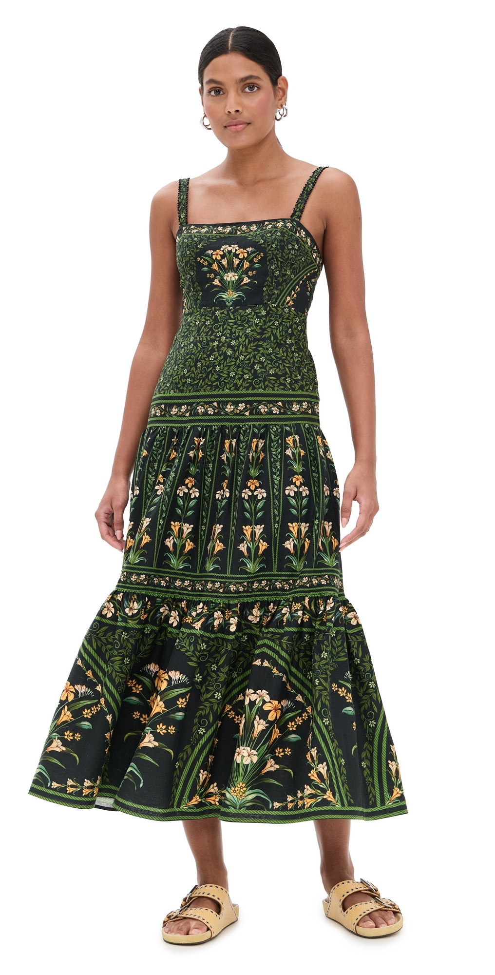 FARM Rio Flowers Arch Black Sleeveless Maxi Dress Flowers Arch Black M | Shopbop