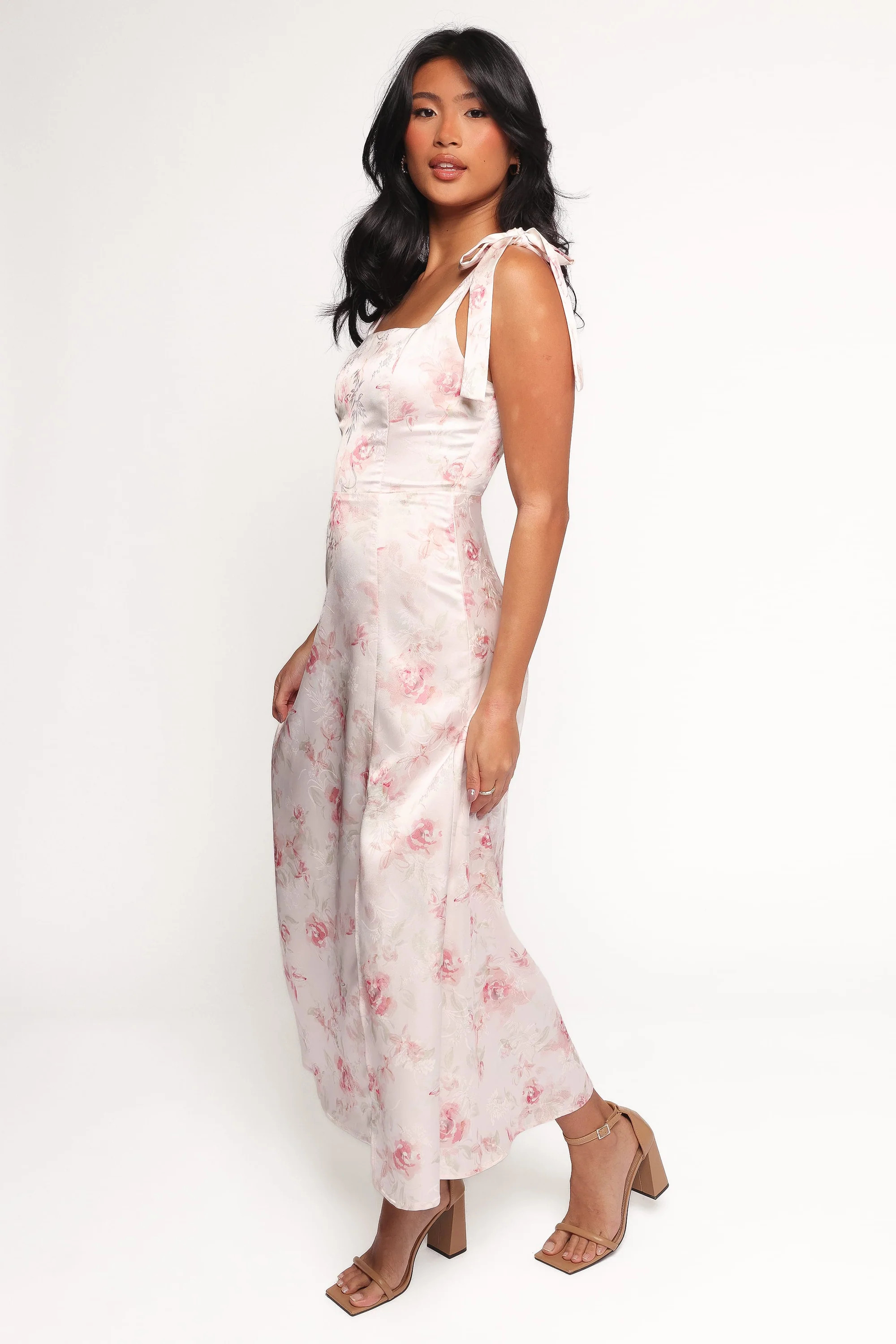 Zane Midi Dress - Pink Floral | Petal & Pup (US)