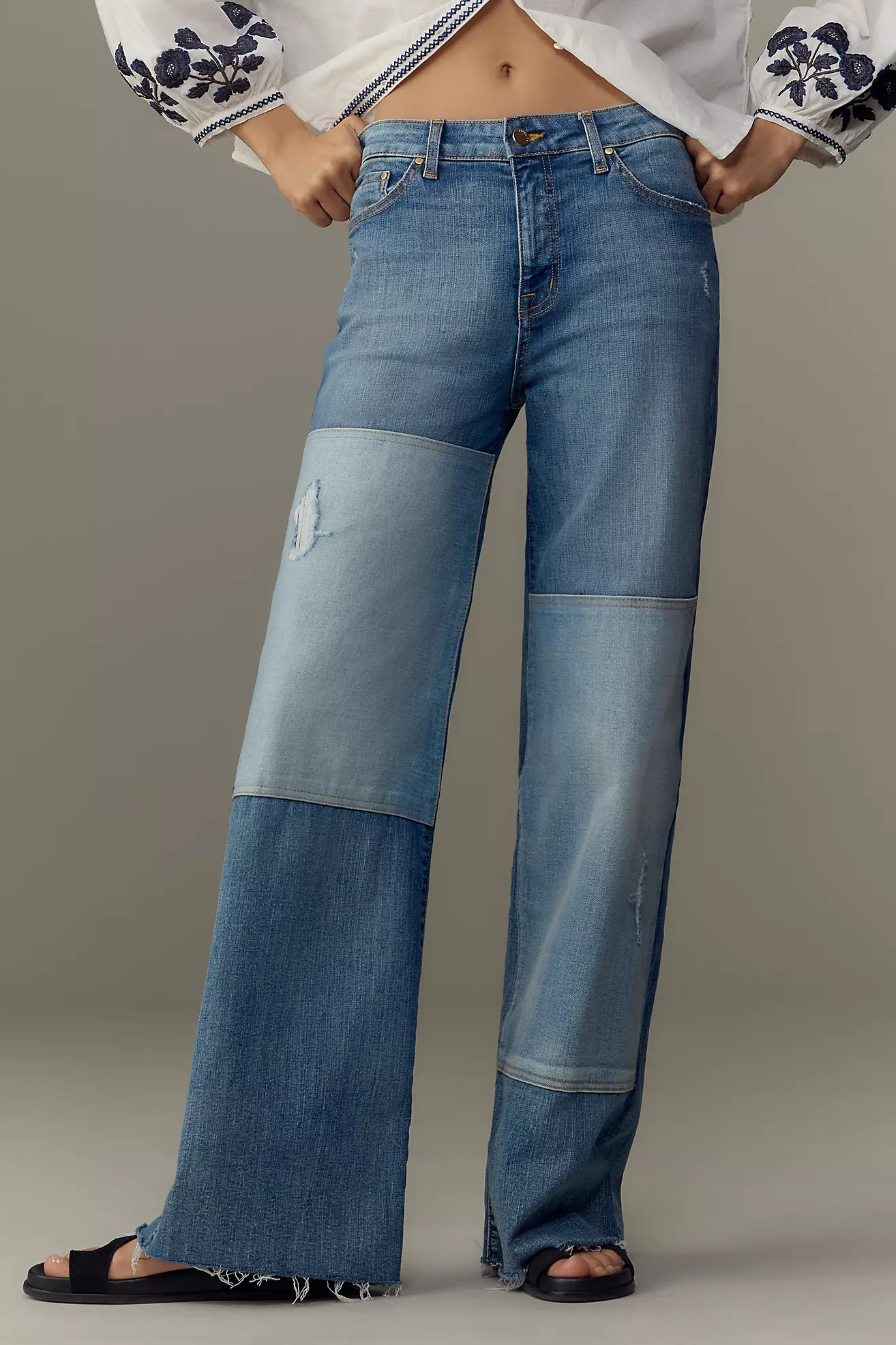 Fidelity Denim Ziggy High-Rise Wide-Leg Jeans | Anthropologie (US)