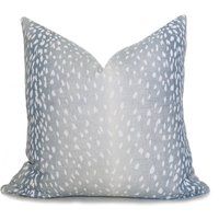 Antelope Linen Pillow Cover  Spa Blue  Fawn Pillow  Deer Pillow  Animal Pillow  Light Blue Pillow  Designer Pillow  Decorative Pillow | Etsy (US)