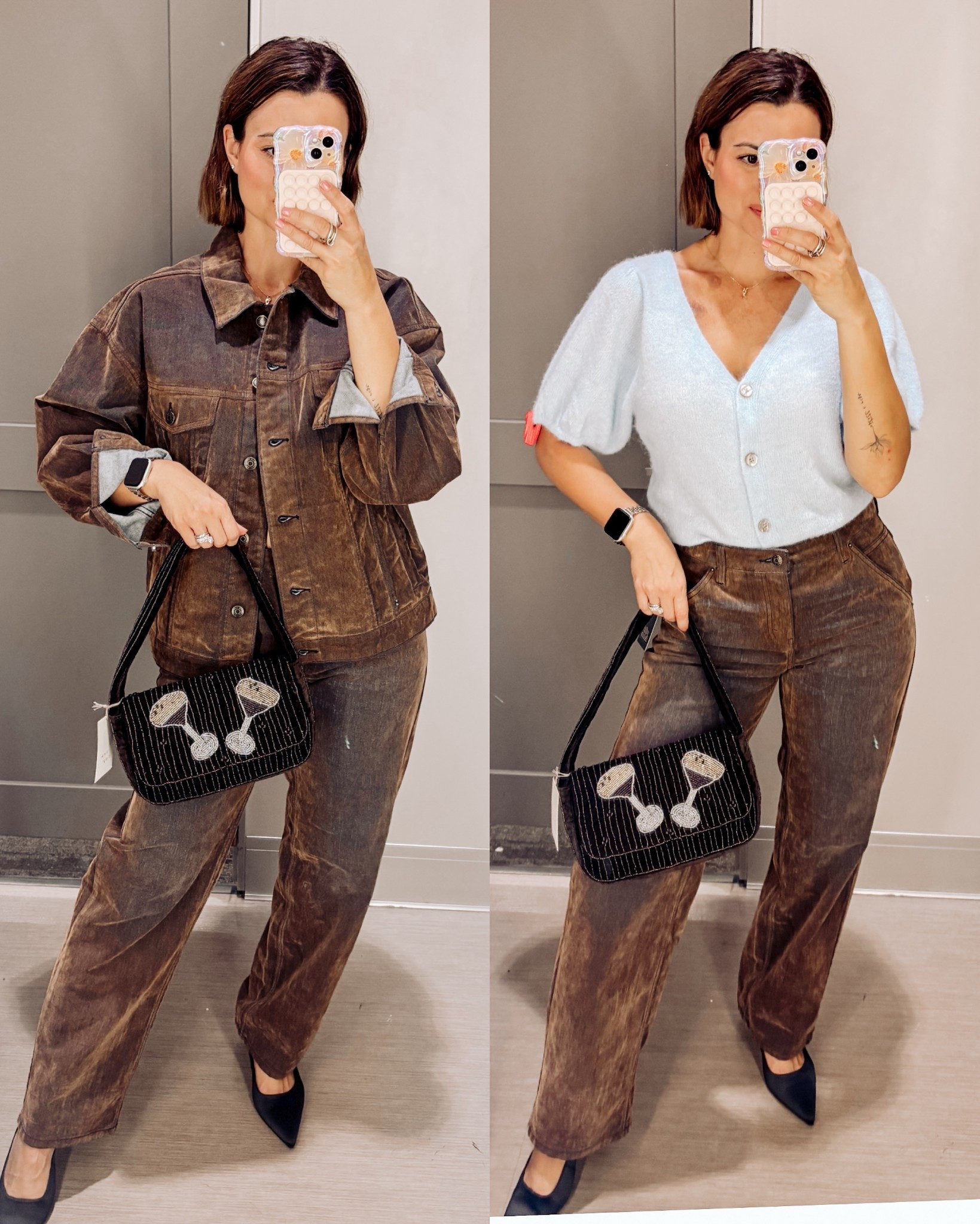 Absolutely loving this brown denim set!! So cool and looks so expensive, on sale now for even less! 🧸

#LTKStyleTip #LTKSaleAlert #LTKItBag