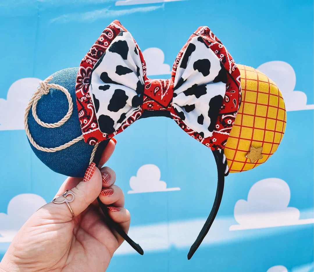 Toy Cowboy/cowgirl Mouse Ears Headband - Etsy | Etsy (US)