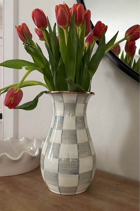 spring is coming! put my Trader Joe’s tulips in this gorgeous Mackenzie Childs Sterling Check vase 😍🌷 linked a few of my picks below 👇 

#LTKSeasonal #LTKhome