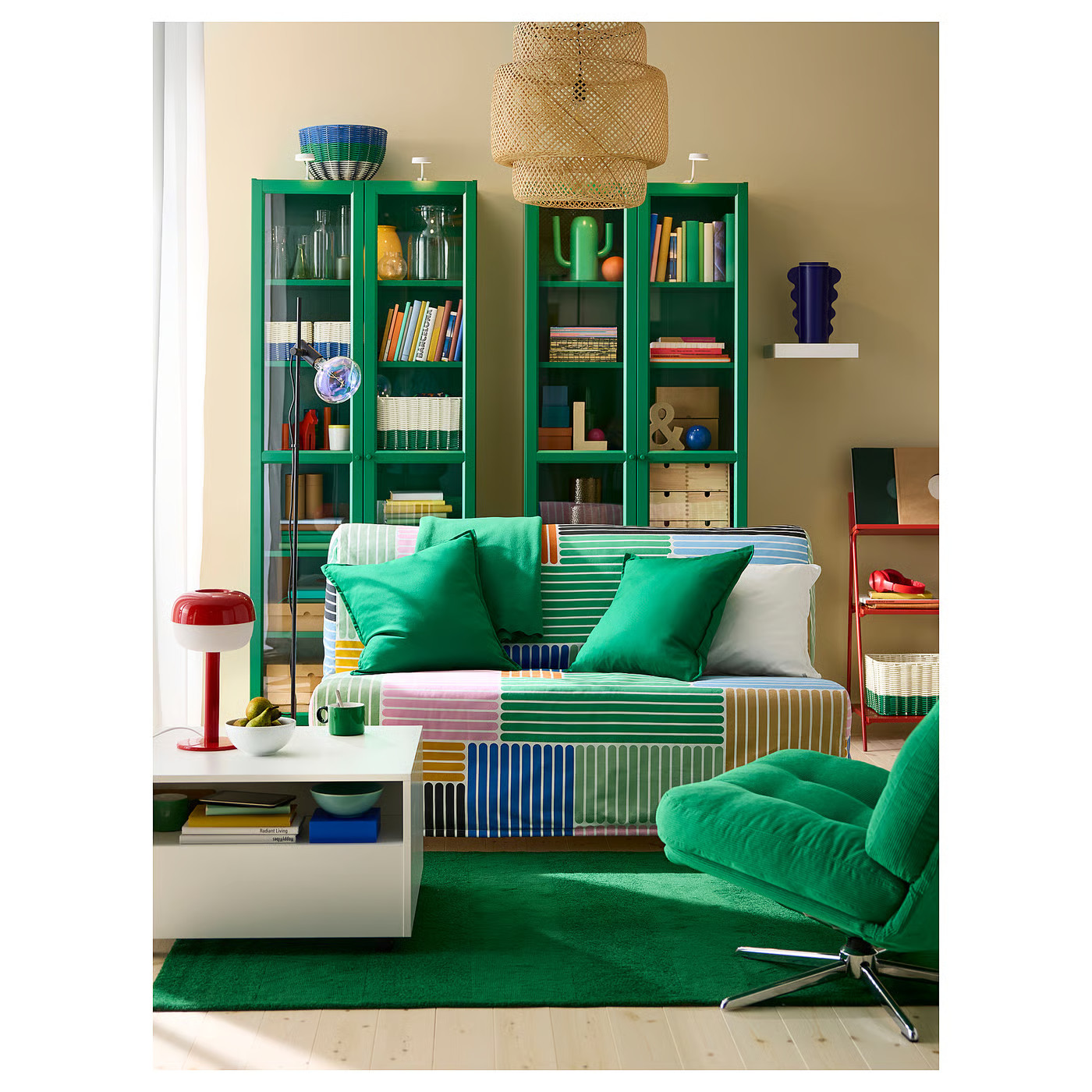 IKEA BILLY bookcase, green, 63x11 3/4x79 1/2 | IKEA US