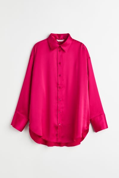 Oversized blouse - Cerise - DAMES | H&M NL | H&M (DE, AT, CH, NL, FI)