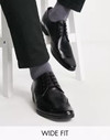 Click for more info about Ben Sherman wide fit leather formal derby shoes in black