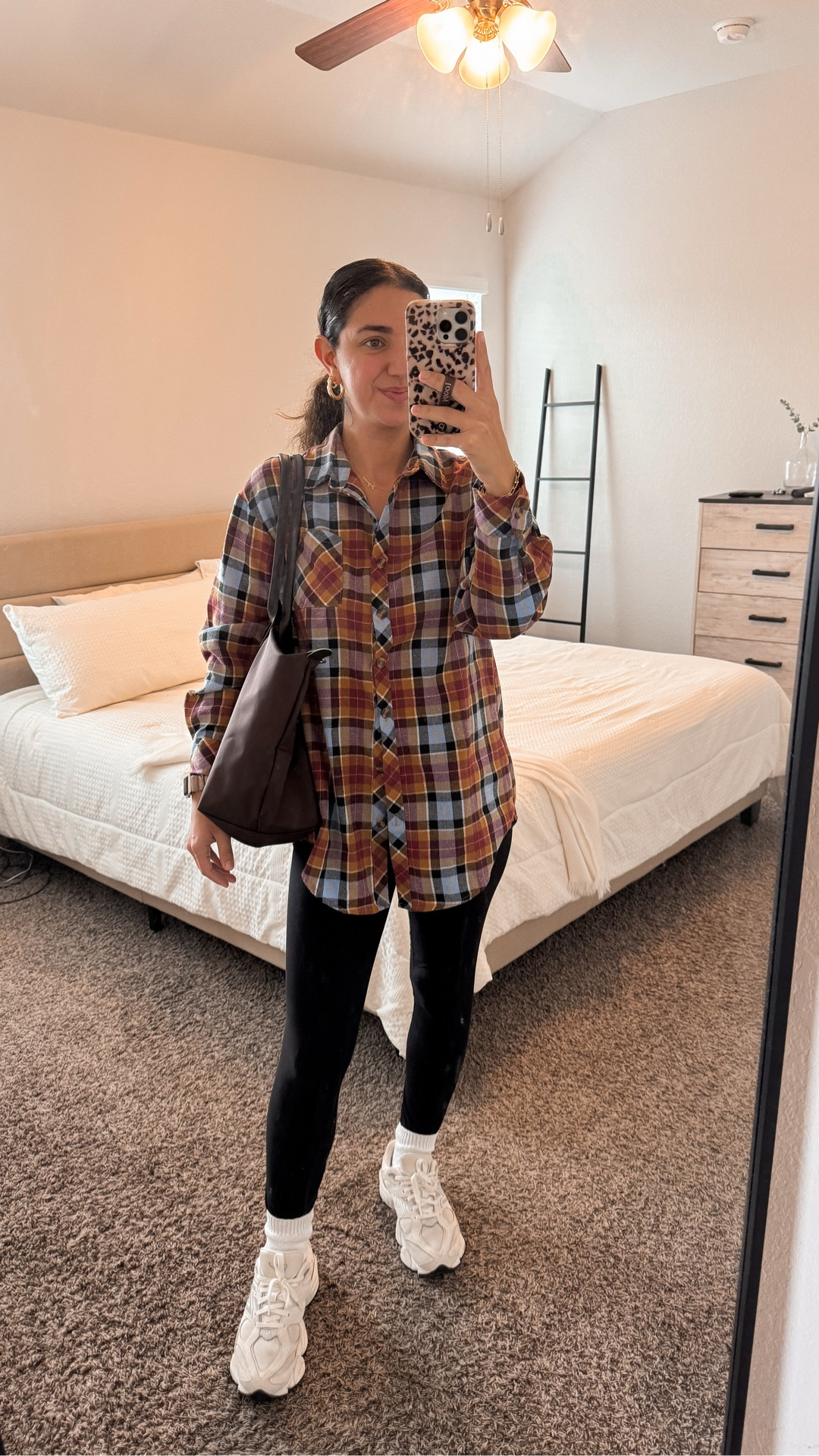 I’m ready for fall weather! Love the colors of this plaid flannel- I’m wearing a size medium & love that it’s long enough to wear with leggings. My Longchamp tote is in a beautiful chocolate color & I love carrying it everywhere!! Also I linked some new color waves in the new balances I’m eyeing! 🤎🤎🤎 

My code Mayataylor gets you 10% off a loopy case

#LTKSeasonal #LTKFindsUnder100 #LTKStyleTip