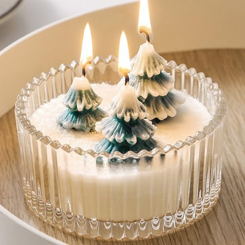 Viral Christmas Tree Candle, Christmas Tree Candle Winter Forest Scented Candle Decoration, Christmas Gifts Winter Candle Holiday Candles Tree Candles Gifts for Christmas Home Ornament (A) | Amazon (US)