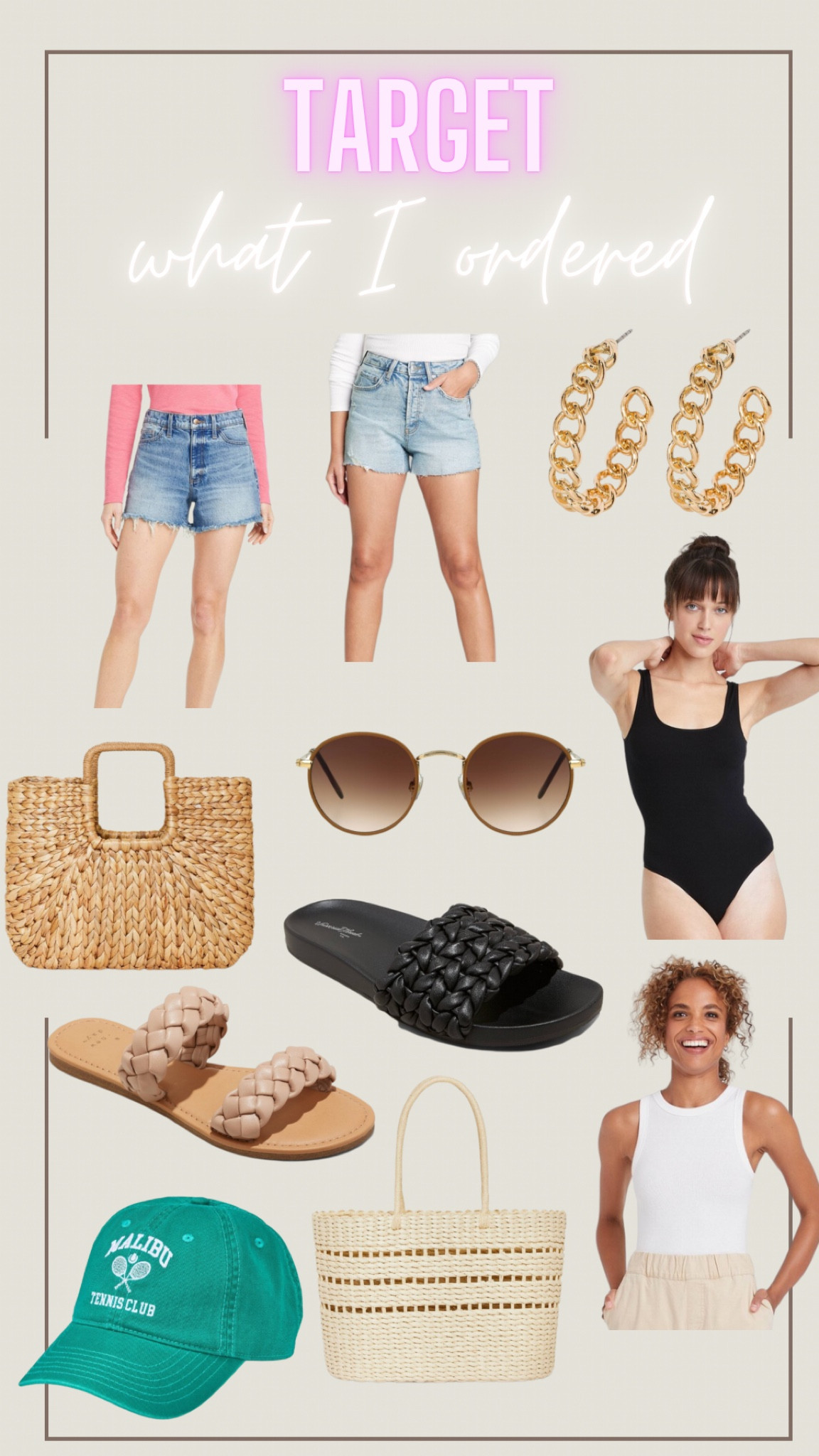 Target what I ordered!

Shorts: 14
Bodysuits: L
Shoes: 8

#LTKcurves #LTKstyletip #LTKunder50