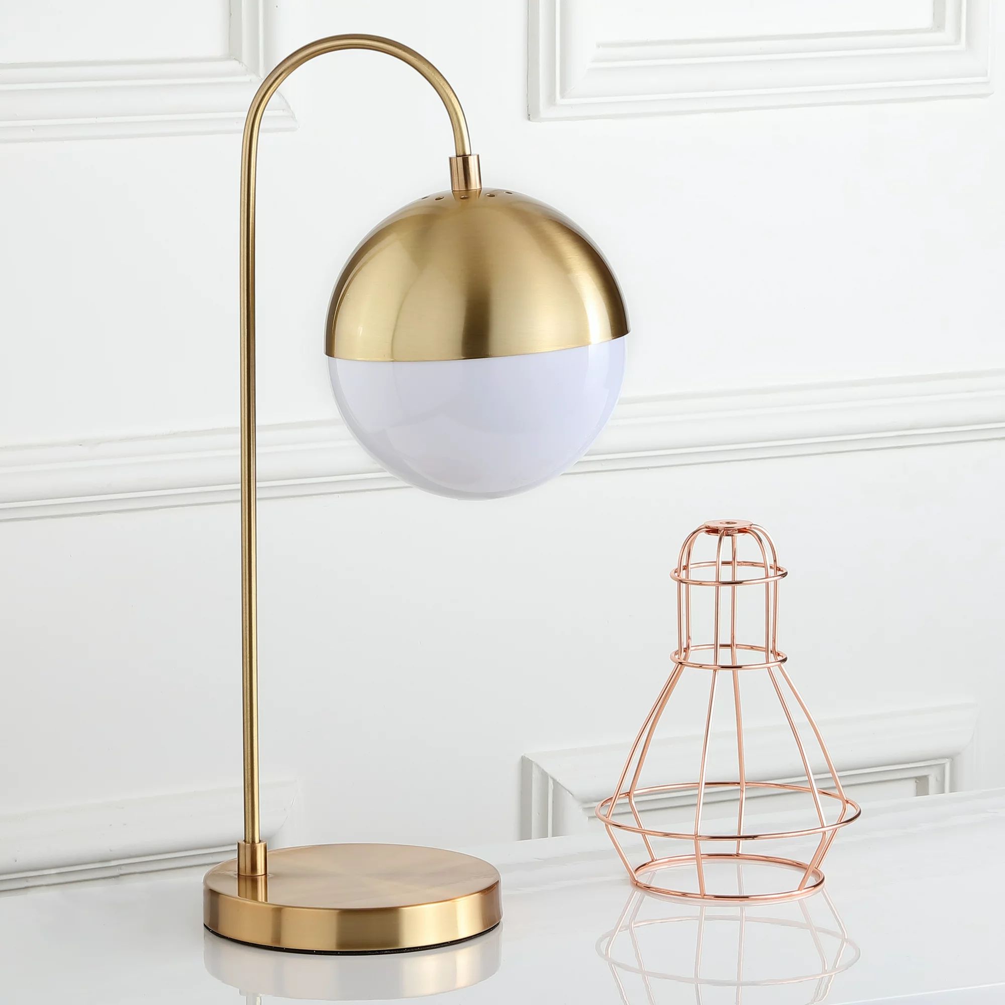 Safavieh Cappi Modern 20.5 in. High Table Lamp, Gold | Walmart (US)
