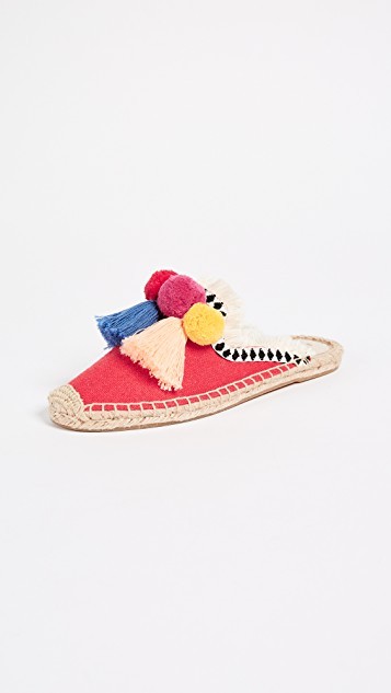 Frayed Edge Pom Pom Mule | Shopbop