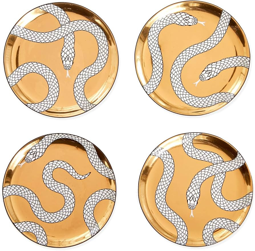 Jonathan Adler Eden Coasters, Gold | Amazon (US)