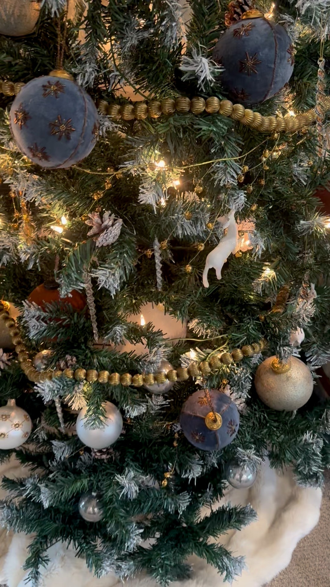 Ordered this beautiful brass beaded garland during the last McGee and Co sale and it is even more stunning in person. Like jewelry for your Christmas tree!  Add to cart!!

#christmastree 
#christmasdecor

#LTKSeasonal #LTKHome #LTKHoliday