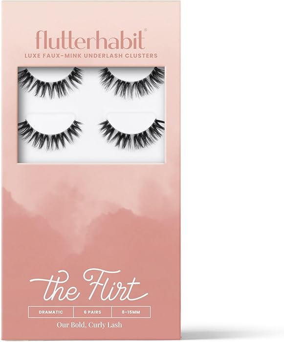 The Flirt Natural Lashes – Natural Lash Clusters for Women - Salon Quality At Home Eyelashes Ex... | Amazon (US)