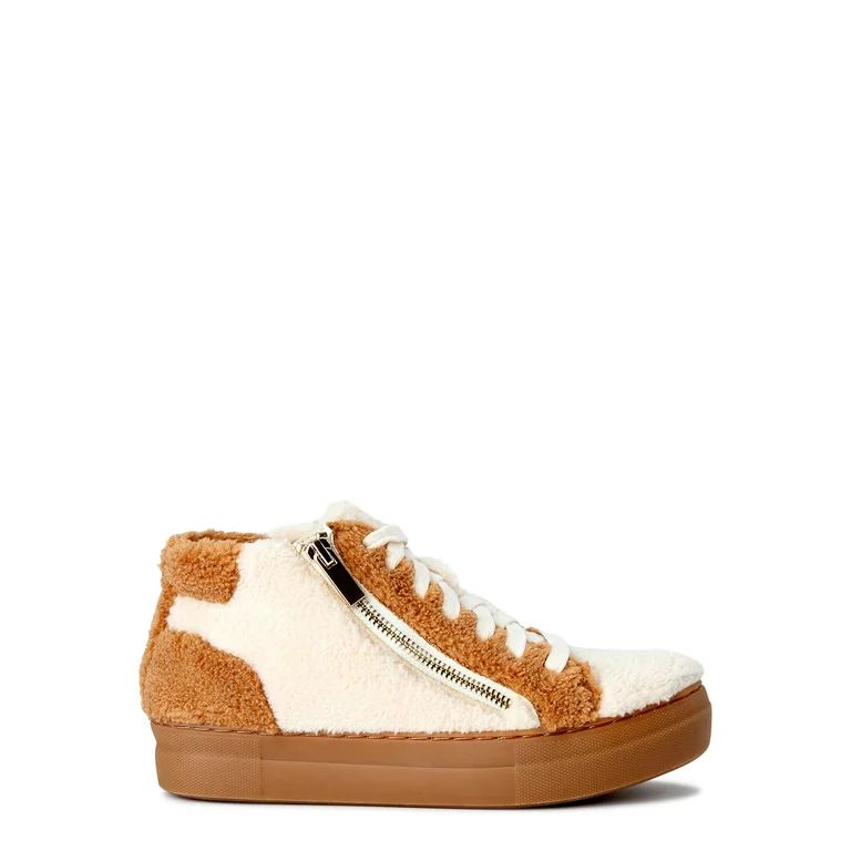 Scoop Women's Faux Sherpa Sneakers | Walmart (US)