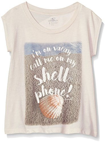 O'Neill Big Girls' Shell Phone Graphic Tee, Oatmeal Heather, L | Amazon (US)