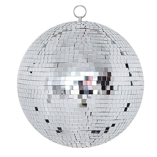 12" Mirror Glass Disco Ball Hanging Reflective Ball Portable DJ Dance Lighting Chriatmas Xmas Clu... | Walmart (US)