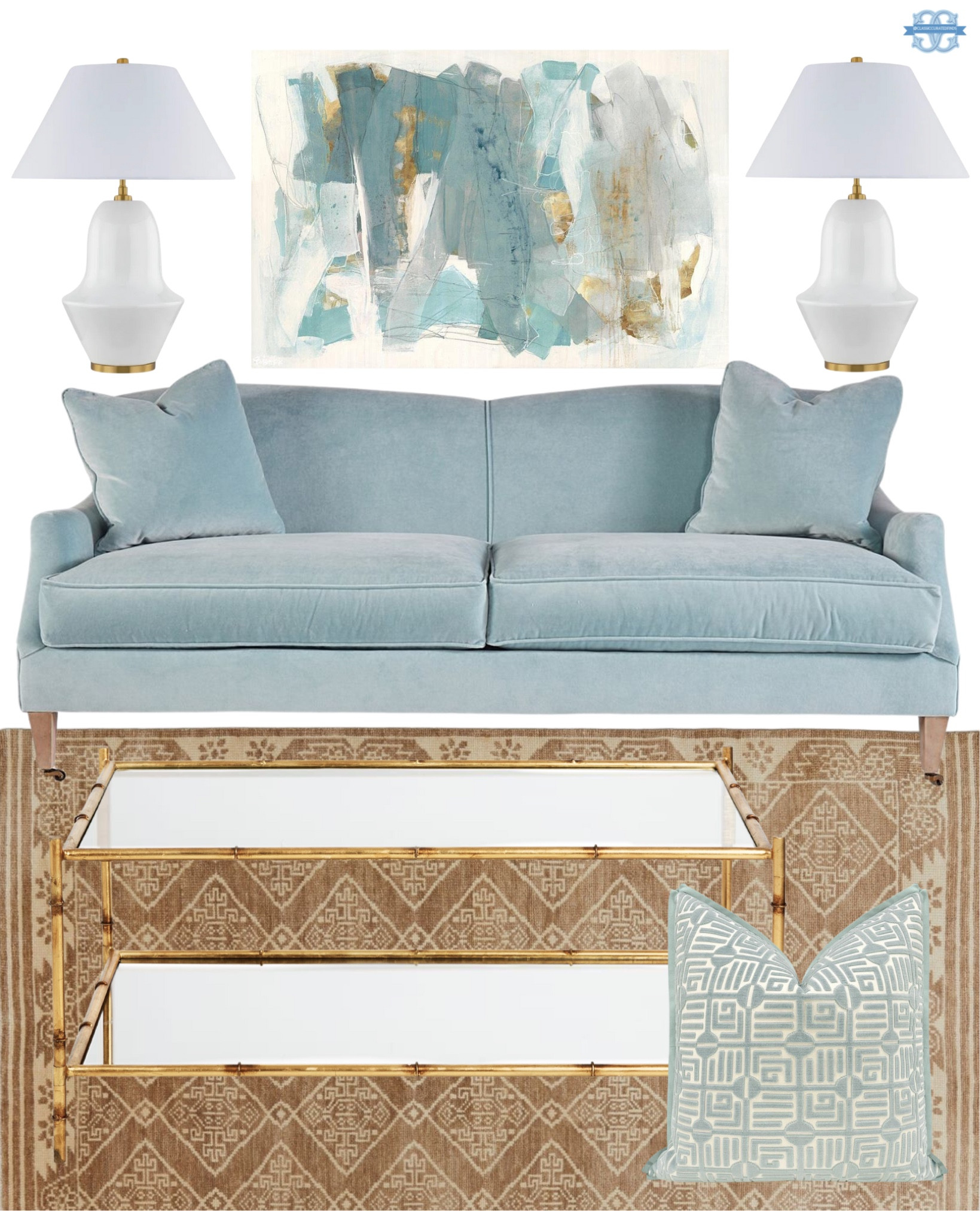 Coastal Grandmillennial Living Room decor🩵

Home Decor, Sofa, Coffee Table, Rug, Lamps, Art

#LTKHome