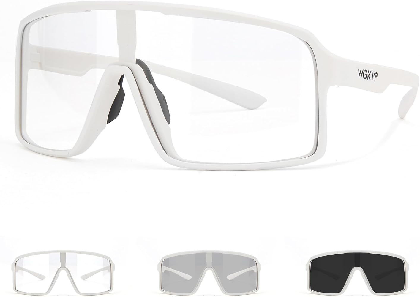 Photochromic Cycling Glasses Men Sports Sunglasses Women for Running Bike Golf Bicycle, UV400 Pro... | Amazon (US)