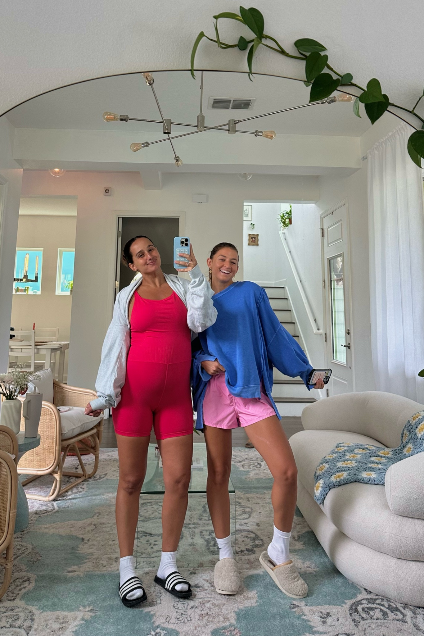 Pickle ball outfits for the day! Entirely Free People 🫶🏼 I’m wearing a Medium and am 30 weeks pregnant! nat is wearing a size small! 

#LTKfitness #LTKunder100 #LTKbump