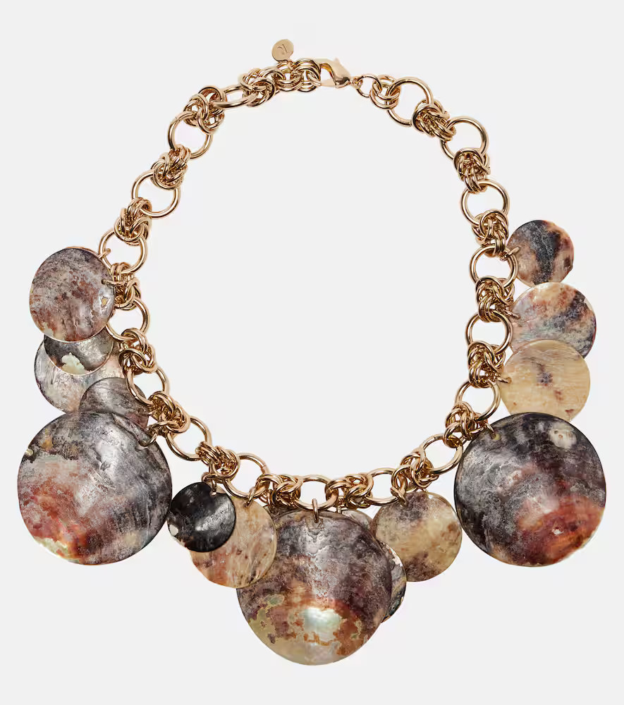 Rabanne Mother-of-pearl chain necklace | Mytheresa (INTL)