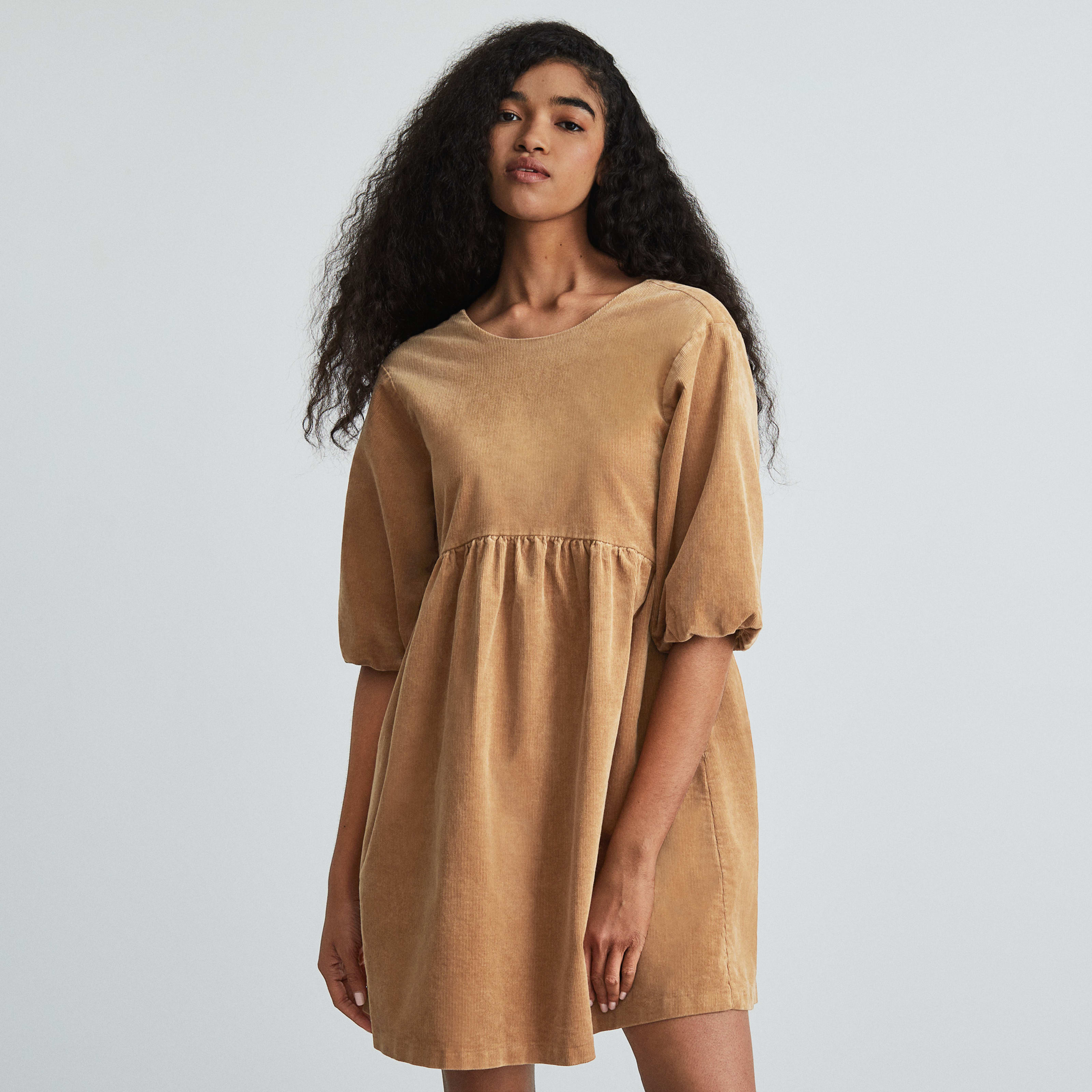 Women's Corduroy Mini Dress by Everlane in Biscotti, Size M | Everlane