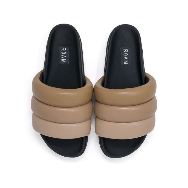 ROAM Puffy Sandals Earth Vegan Leather | ROAM