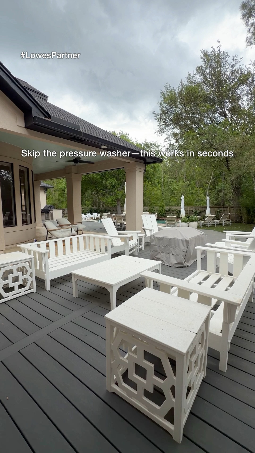 #ad Our patio and deck look brand new, and @lowes SpringFest makes it the perfect time to refresh your outdoor space! 🌸✨ From easy cleaners to everything you need for a full outdoor reset, Lowe’s has you covered. Shop all your spring must-haves online or in-store! 
@loweshomeimprovement #lowespartner
