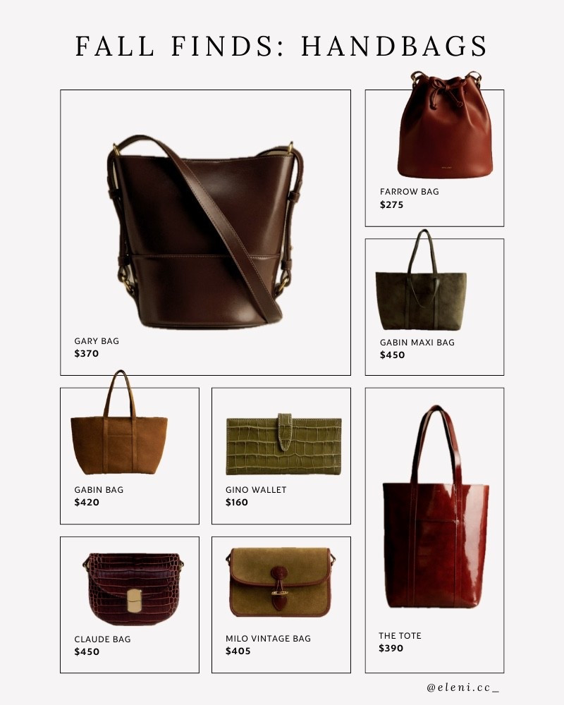 Sezane Fall Finds: Handbags 

#LTKFallSale #LTKSeasonal #LTKStyleTip