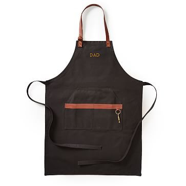 Waxed Canvas and Leather BBQ Apron | Mark and Graham | Mark and Graham