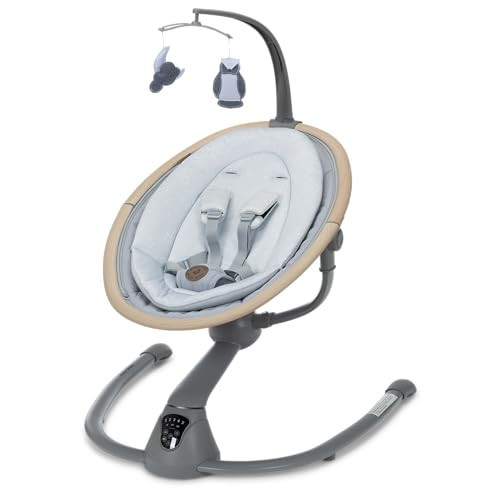 Maxi-Cosi Cassia Baby Swing: Portable, 360 Rotation, 5 Speeds, 12 Melodies, Recycled Fabric, Slate | Amazon (US)