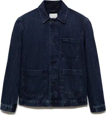 MANGO Workwear Denim Jacket | Nordstrom | Nordstrom