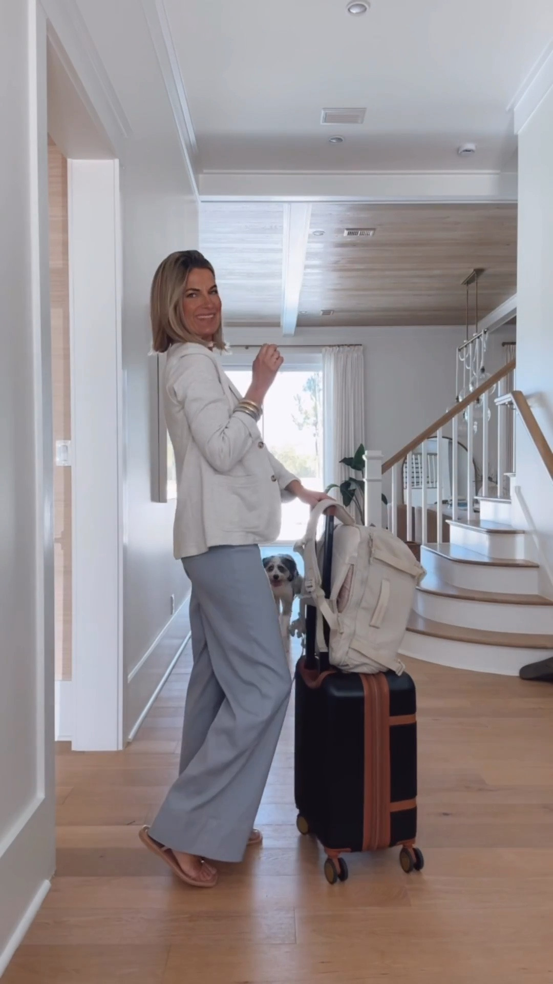 I am 5’11” wearing small tank and sweatshirt blazer and small tall pants.  These are roomier than some spanx pants. No need to size up if you sometimes do.  Use my new customer discount code RACHELXSPANX for 15% off and free shipping on the pants.  

#LTKTall #LTKTravel #LTKootd