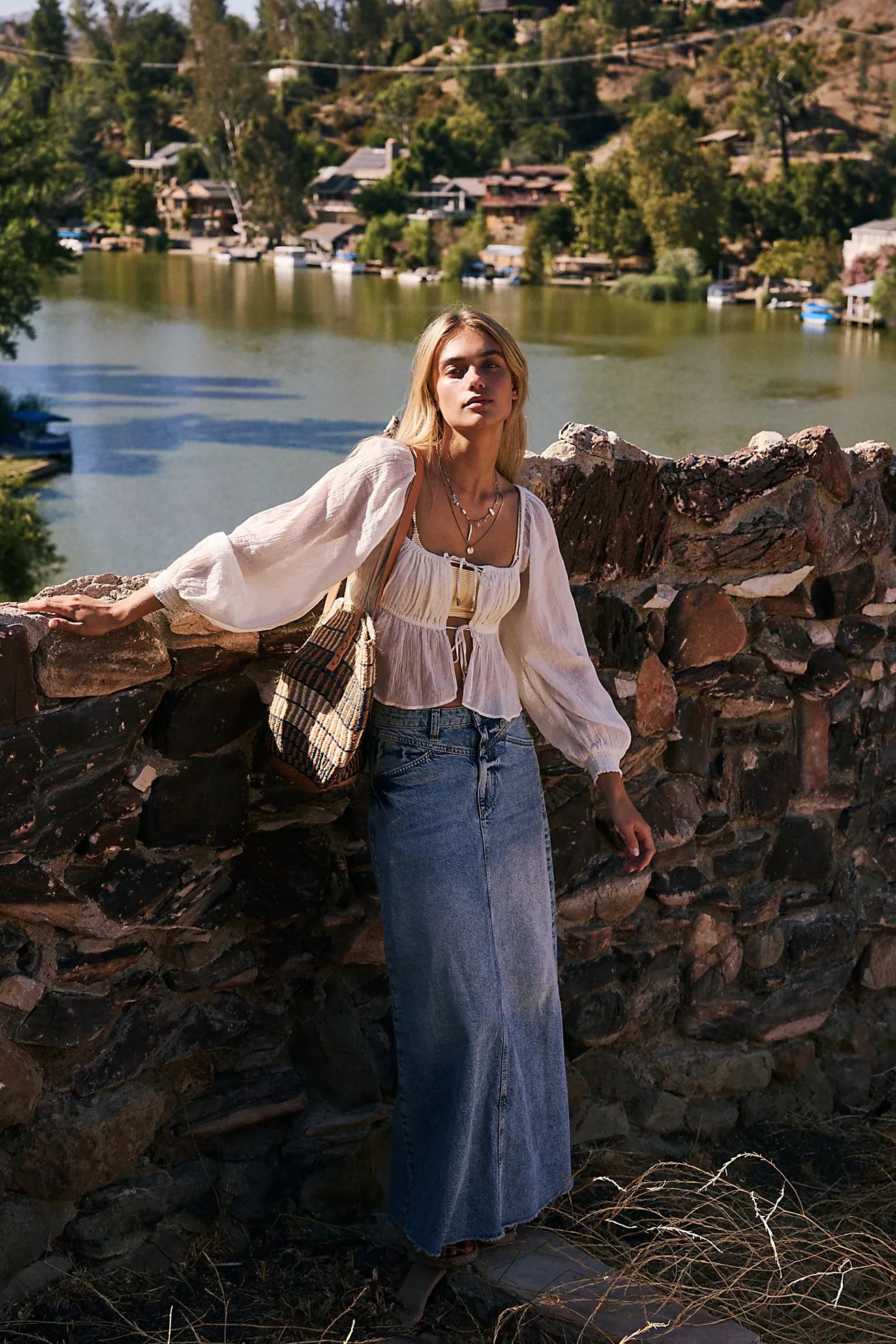 We The Free Come As You Are Denim Maxi Skirt | Free People (Global - UK&FR Excluded)