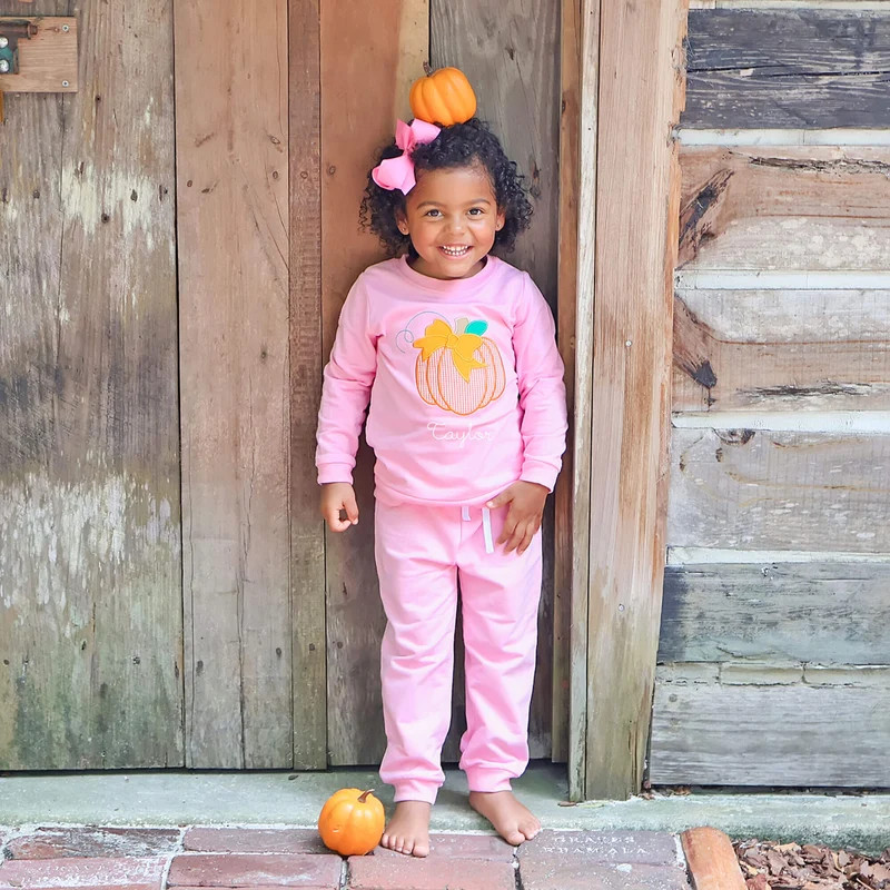 The Great Pumpkin Pink Jogger Set | Classic Whimsy
