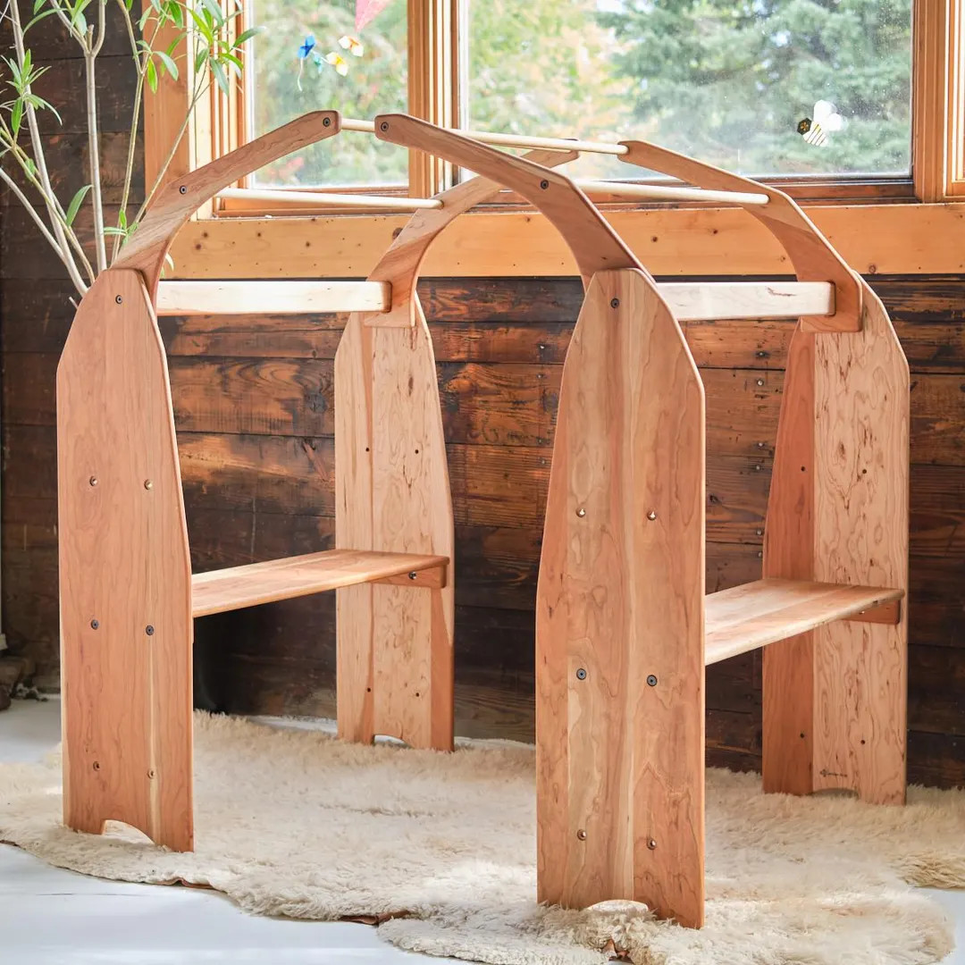 Camden Rose Large Eco Playstand - Cherry Wood - With Optional Add-on Play Silk Canopy - Etsy | Etsy (US)