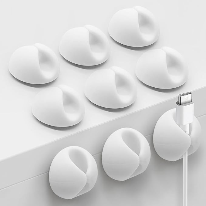 Cord Organizer Cable Clip, Cord Holder Wire Organizer, Cable Management for Phone Charger, Desk, ... | Amazon (US)