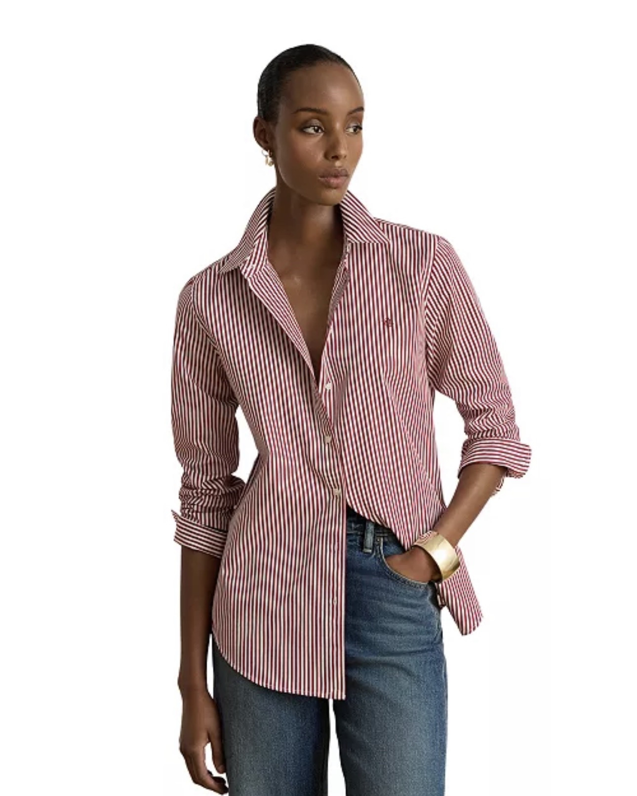 Another great buttoned down shirt that will elevate your optics look👌🏾 I have linked a couple other styles!