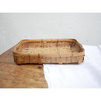 Vintage Rattan Basket | Etsy (US)