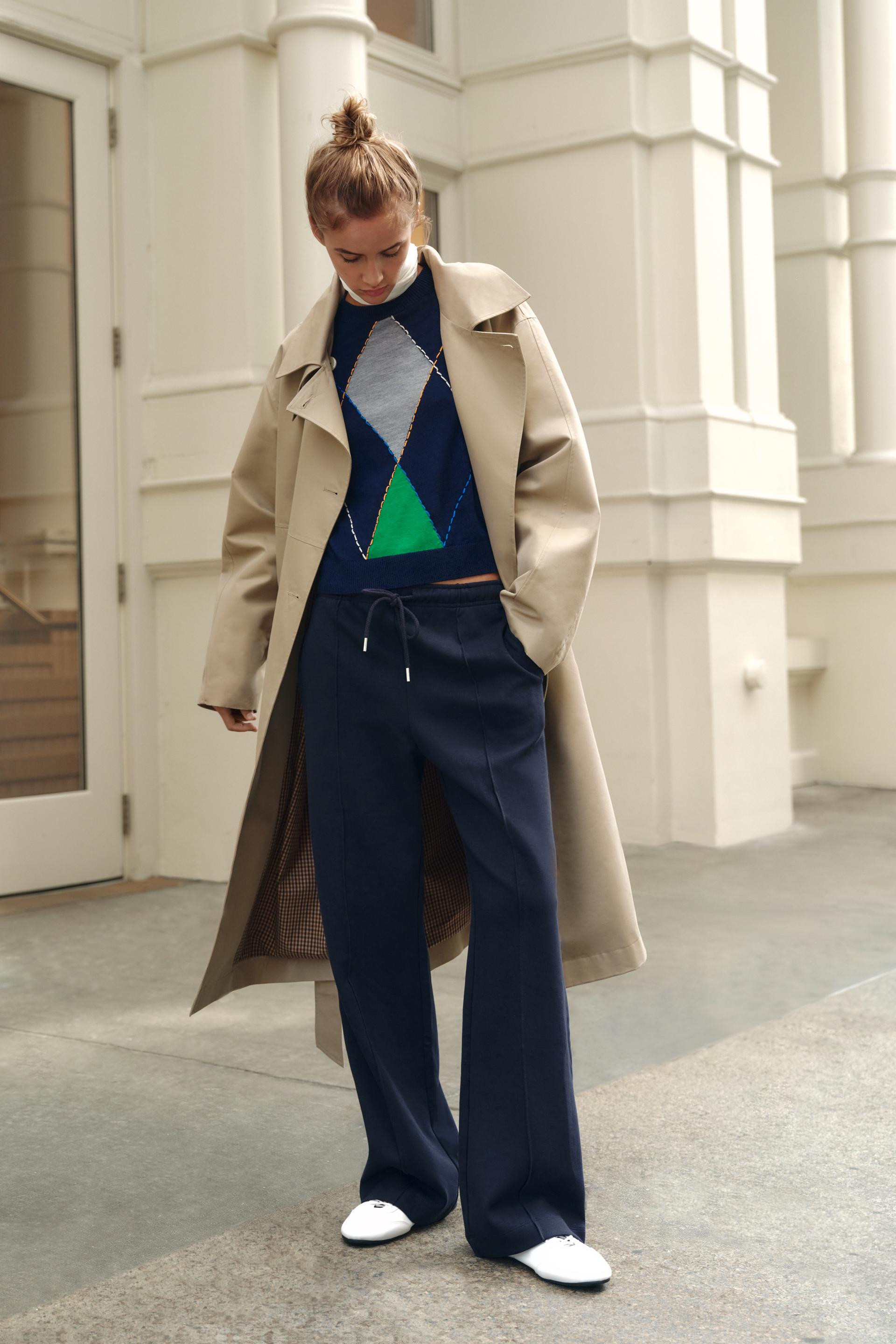 INTERLOCK TROUSERS WITH SEAM DETAIL | Zara UK