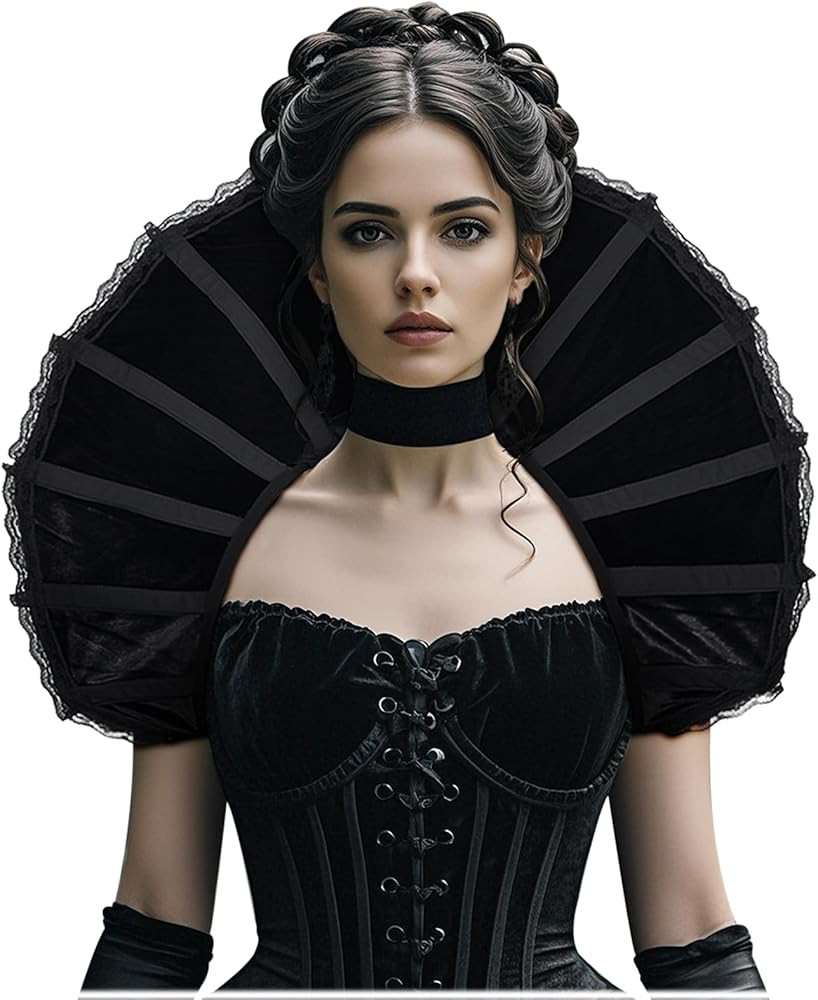 L'VOW Victorian Collar Gothic Stand Up Vampire Collar for Women Halloween Masquerade Cosplay | Amazon (US)