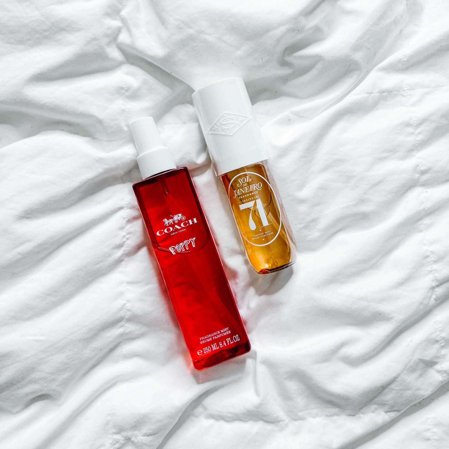 Entering my *fragrance girlie* era 🌸 After wearing Victoria's Secret Pure Seduction since middle school (yes, over 10 years!), I'm finally switching it up with these dreamy scents—Coach Poppy for a fresh, floral vibe & Sol de Janeiro 71 for that cozy, sweet vanilla perfection. ✨ #FragranceLover #LTKBeauty #PerfumeCollection #FragranceGirlie #TJMaxxFinds 

 #LTKSaleAlert #LTKFindsUnder50 #LTKBeauty