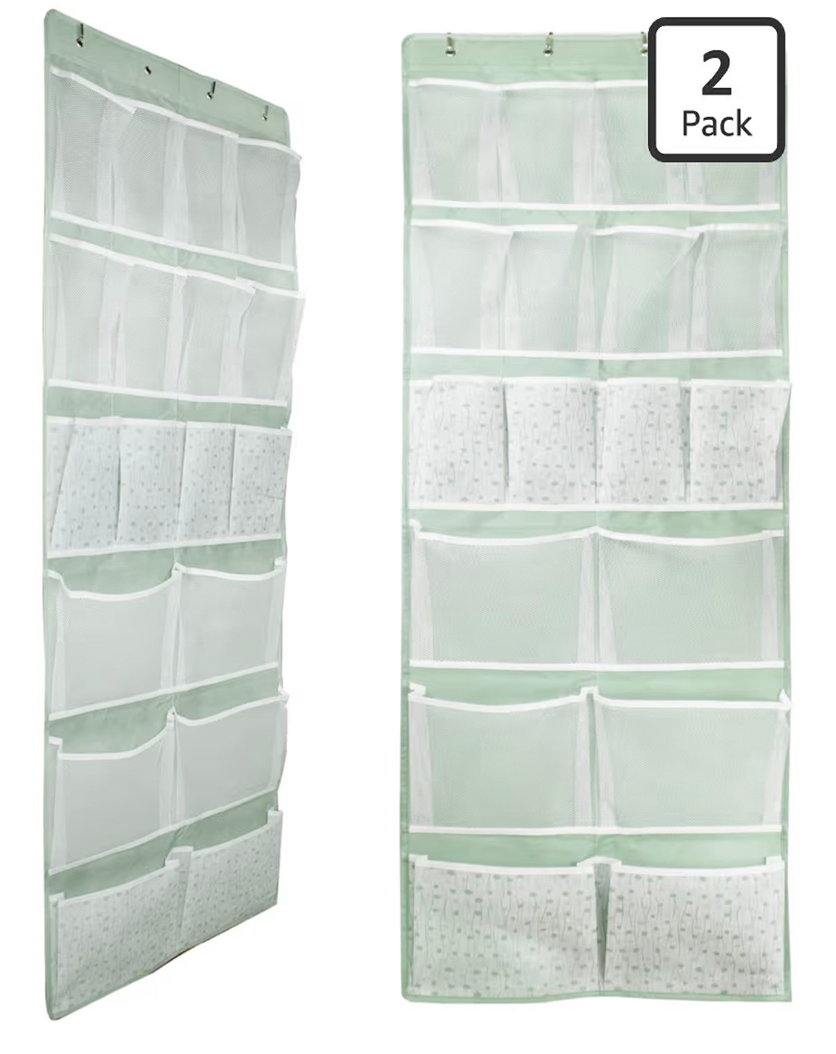 
2 Pack-18 Pocekts Over the Door Shoes Organizer,Behind Door Hanging Storage Pocekt for Sock,Underwear,Hat,Handbag,Back of Door Hanging Shelf for Bedroom,Bathroom,Entryway,Storeroom,Pantry,Dorm,Nurser

Great for travel

#LTKTravel #LTKKids