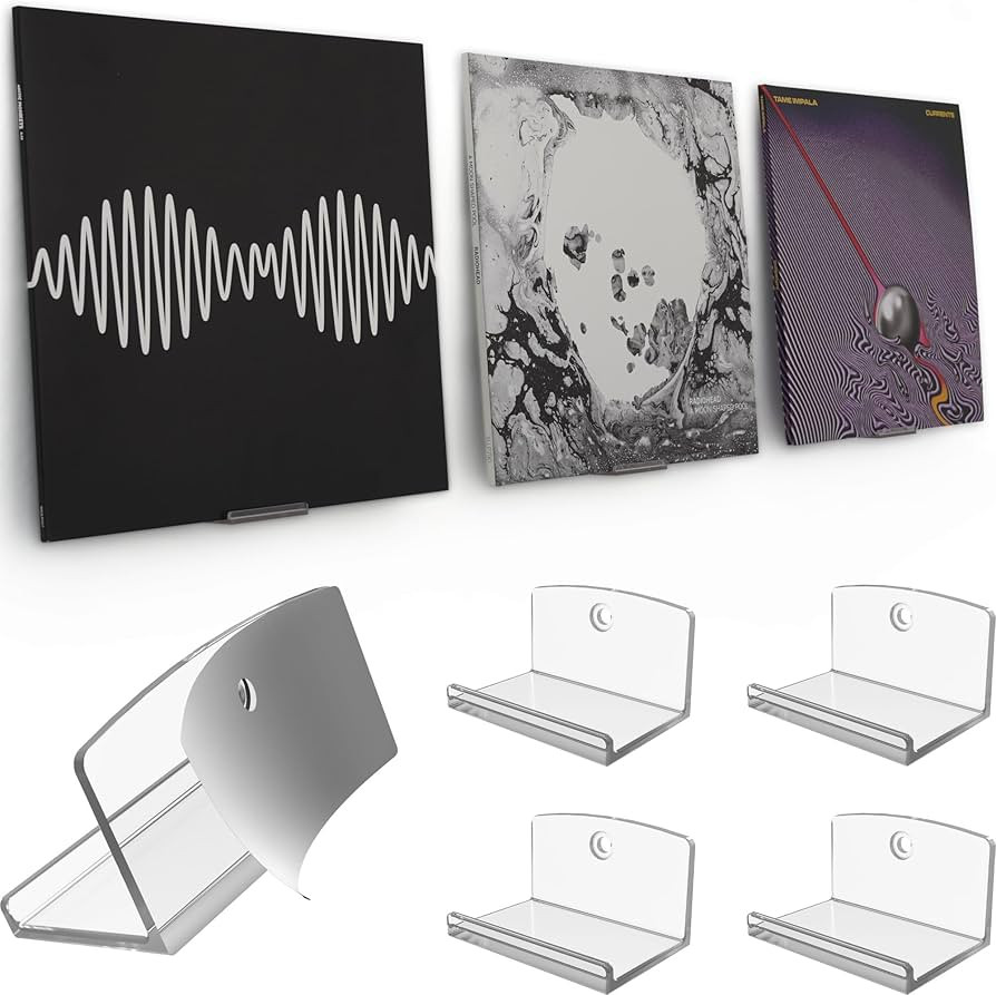 Modern JP Adhesive Vinyl Wall Mount (4-Pack) – Strong Hold Record Holder Wall, Record-Safe Easy... | Amazon (US)