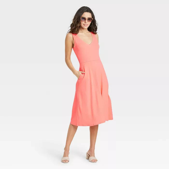 Women's Sleeveless Rib Knit Ballet Dress - A New Day™ | Target